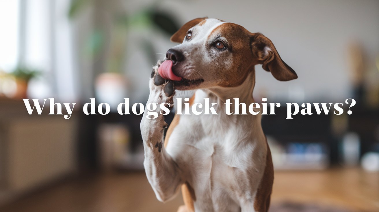 why do dogs lick their paws